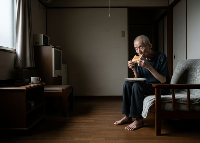 台灣新聞通訊社-月領3萬退休金 74歲翁憂存款花光…靠吃吐司過活 半年後女兒上門一看嚇傻