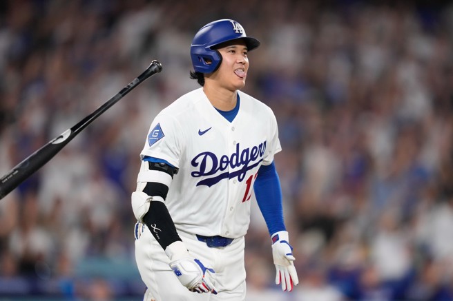 台灣新聞通訊社-MLB》怪力回歸!大谷翔平復出開轟 擊球初速破180公里