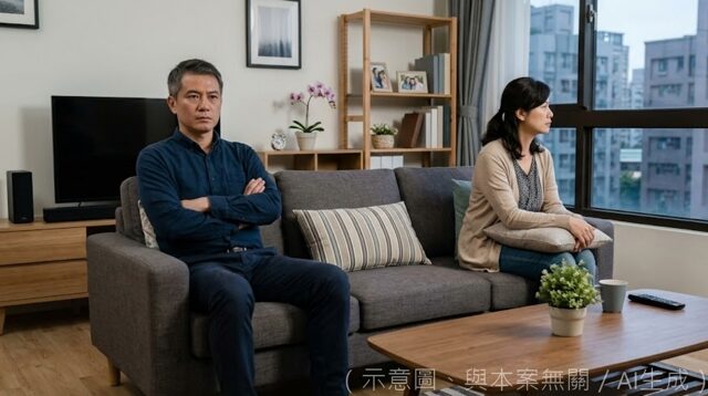 台灣新聞通訊社-分房3年零交流！工程師控冷暴力被當ATM 妻一句LINE成關鍵