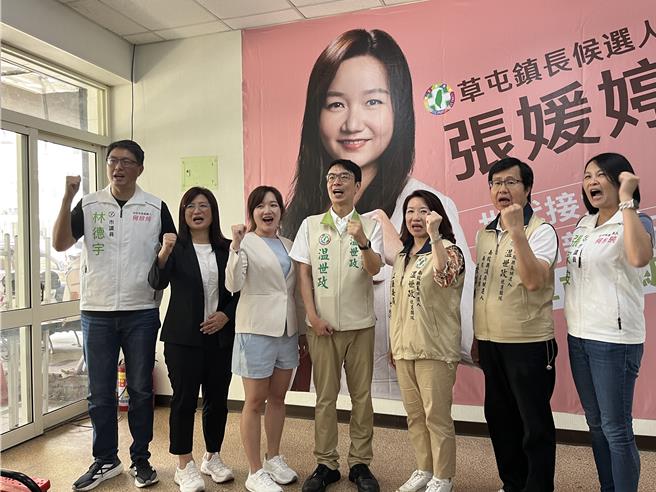 台灣新聞通訊社-張媛婷拚翻轉草屯提5政見 簡賜勝：福利不能開空頭支票