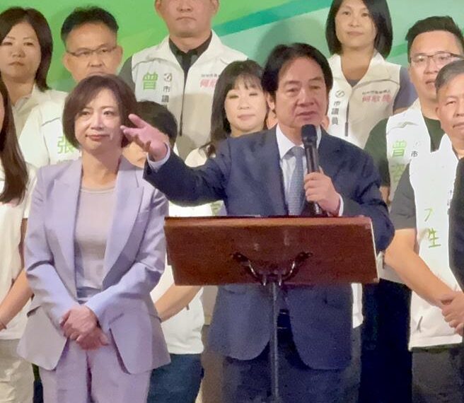 台灣新聞通訊社-賴清德砲打盧秀燕「食安的破口」 滿意度勉強贏過彰化縣長 籲再搖擺一次