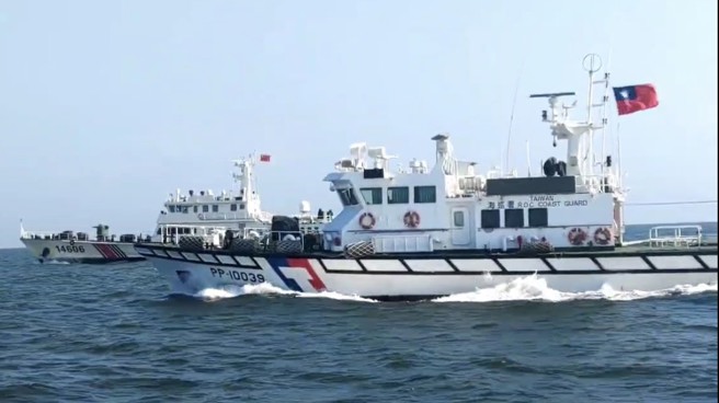 台灣新聞通訊社-大陸海警假借執法再擾金門 海巡迅速強勢驅離