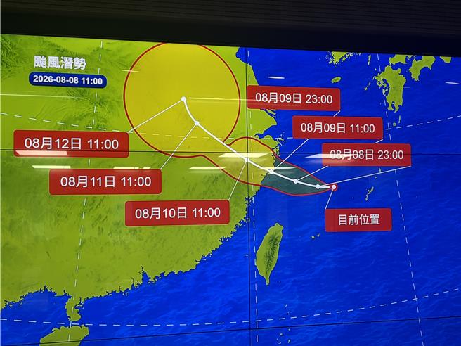 台灣新聞通訊社-白海豚「沒要放過台灣」 今夜襲到明天風雨最劇