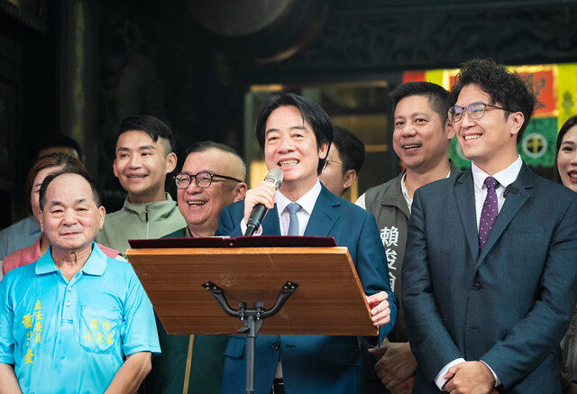 台灣新聞通訊社-宮廟祝連任成功 賴清德笑回這句 葉元之曝：他怕只當1屆
