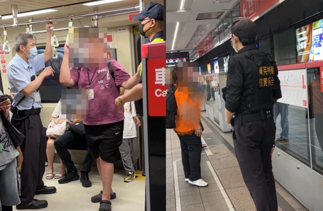 台灣新聞通訊社-捷運狂男車廂喊「會死很多人」 警方、保全迅速到場化解驚魂