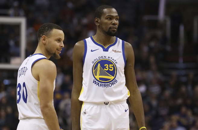 台灣新聞通訊社-NBA》杜柯連線再現?若杜蘭特想離開火箭 勇士有意促成