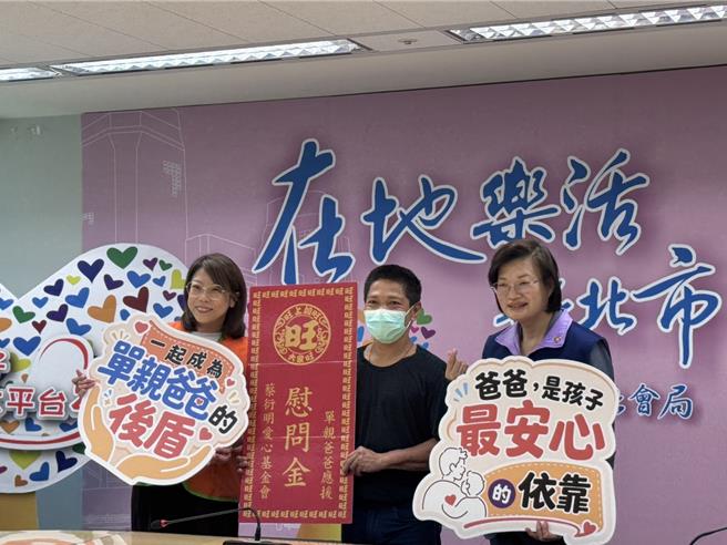 台灣新聞通訊社-為單親爸爸送愛 蔡衍明愛心基金會捐每戶5千慰問金