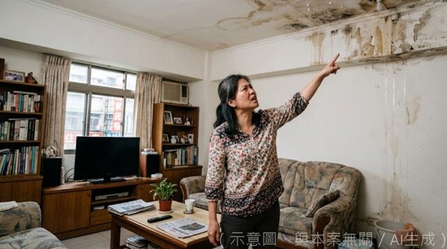 台灣新聞通訊社-拒開門驗漏水！樓上屋主「證明妨礙」 須修屋還噴140萬