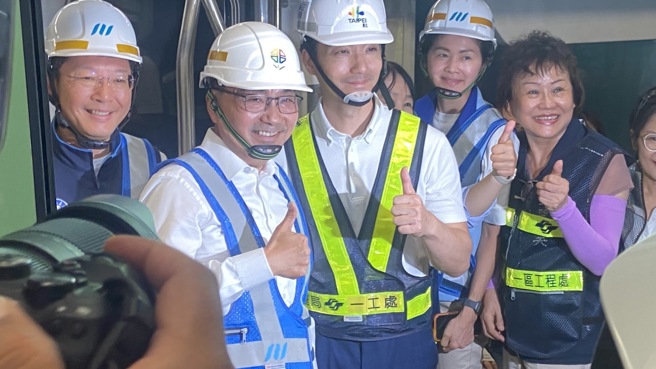 台灣新聞通訊社-雙北合作里程碑！萬大中和線主線動態測試 侯友宜蔣萬安攜手視察 共築雙北軌道新未來
