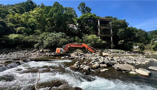 台灣新聞通訊社-桃園宇內溪戲水區封閉整治河床 父親節部分開放